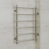 Водяной полотенцесушитель Terminus Квинта П6 500х800 бп500 Хром, боковое подключение, G 1" НР арт-4670078530172 — фото 3, Водяные полотенцесушители