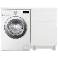 Тумба с раковиной Эстет Dallas Luxe 130 R Белая арт-ФР-00002268 — фото 1, Тумбы с раковиной