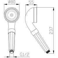 Ручной душ Rav Slezak Хром арт-PS0054 — фото 6, Лейки для душа