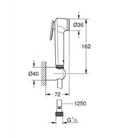 Гигиенический душ Grohe Tempesta-F Белая луна арт-26356IL0 — фото 4, Гигиенические души