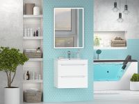 Тумба с раковиной Misty Бриз 60 подвесная Белая матовая арт-УТ000023903 — фото 8, Тумбы с раковиной