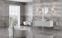 Керамическая плитка Eurotile Eclipse Grey настенная 29,5х89,5 см арт-629 — фото 2, Керамическая плитка