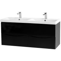 Тумба под раковину BelBagno Marino-Cer 120 подвесная Nero Lucido арт-MARINO-CER-1200-4C-SO-2-NL-P — фото 2, Тумбы под раковину