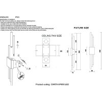 Настенный светильник Crystal Lux Carta AP6W LED Black Brass Белый Латунь Черный арт-CARTA AP6W LED BLACK/BRASS — фото 2, Бра