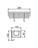Полка корзина Frap Хром арт-F353 — фото 11, Полки для ванной и душа