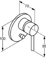 Смеситель для душа Kludi Bozz Хром арт-387160576 — фото 2, Смеситель для душа
