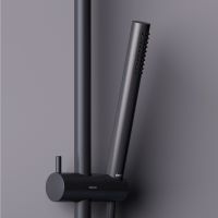 Душевая система Damixa Scandinavian Pure с термостатом Черная матовая арт-936810300 — фото 5, Душевые стойки