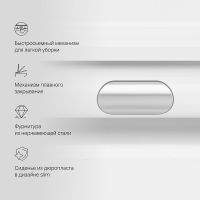 Унитаз AM.PM Func подвесной с сиденьем Микролифт арт-C8F1701SC — фото 7, Подвесные унитазы