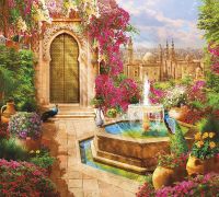 Фреска Ortograf Восток 9101 Фактура флок FLK Флизелин (2,5*2,2) Разноцветный, Цветы/Птицы/Город арт-9101 (флок FLK) — фото 2, Фрески