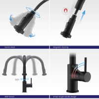 Товар: Смеситель для кухни Timo Saona Черный арт-2316/03FL - фото 5 Смеситель для кухни Timo Saona Черный арт-2316/03FL — фото 5, Смесители для кухни