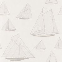 Обои Casadeco Rivage Винил на флизелине (0,53*10,05) Белый/Бежевый, Корабли арт-84021126 — фото 1, Обои для стен