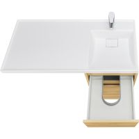 Тумба под раковину Aquaton Лондри 105 Дуб Сантана без фасада арт-1A267001LH0C0 — фото 7, Тумбы под раковину