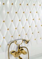 Керамическая плитка Petracers Capitonne Rombo Bombato Bianco настенная 10х20 см арт-C RB BIANCO — фото 3, Керамическая плитка