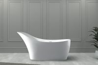 Ванна из искусственного камня Abber Stein 169x75 без гидромассажа арт-AS9618 — фото 3, Ванны из искусственного камня