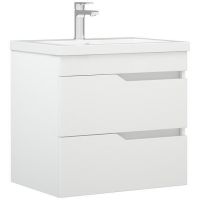 Тумба под раковину Corozo Теона 60 Z2 подвесная Белая арт-SD-00001672 — фото 1, Тумбы под раковину