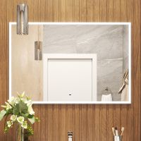 Зеркало Bond Cube 120x80 с подсветкой с сенсорным выключателем арт-M44ZE-12080 — фото 3, Зеркала в ванную комнату