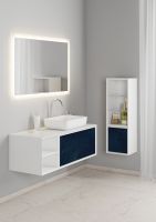 Шкаф пенал SanVit Стайл 32 в цвете Ral подвесной Желтый глянец арт-pstyle — фото 4, Пеналы для ванной комнаты