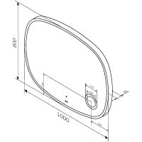 Зеркало AM.PM Func 100 с подсветкой с увеличением с ИК-сенсорным выключателем арт-M8FMOX1003SA — фото 10, Зеркала в ванную комнату