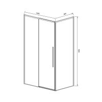 Товар: Душевой уголок Vincea Slim-N 140x80 профиль Черный стекло прозрачное арт-VSR-4SN8014CLB - фото 5 Душевой уголок Vincea Slim-N 140x80 профиль Черный стекло прозрачное арт-VSR-4SN8014CLB — фото 5, Прямоугольные душевые уголки