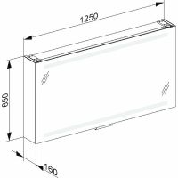 Зеркальный шкаф Keuco Edition 300 125 30202 171201 с подсветкой Белый арт-30202171201 — фото 5, Зеркальные шкафы в ванную