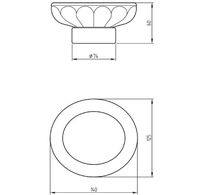 Мыльница Migliore Olivia Белая Хром арт-17478 — фото 2, Мыльницы