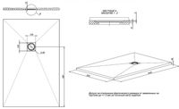 Душевой поддон из искусственного камня Allen Brau Priority 140x90 Антрацит арт-8.31009-AM — фото 7, Душевые поддоны из искусственного камня