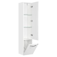 Товар: Шкаф пенал Aquaton Ария подвесной Белый арт-1A134403AA010 - фото 2 Шкаф пенал Aquaton Ария подвесной Белый арт-1A134403AA010 — фото 2, Пеналы для ванной комнаты