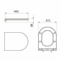 Сиденье для унитаза Point Виктория Белое с Микролифтом арт-PN46061 — фото 4, Сиденья для унитаза