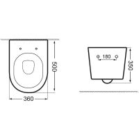 Унитаз Aquanet ZV-2 подвесной с сиденьем Микролифт арт-303978 — фото 7, Подвесные унитазы