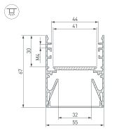 Профиль алюминиевый Arlight накладной Серебристый арт-024188 — фото 3, Профили для светодиодных лент