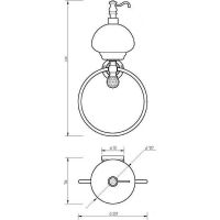 Товар: Дозатор для жидкого мыла с кольцом для полотенец Migliore Cristalia Хром с кристаллом Swarovski арт-16801 - фото 2 Дозатор для жидкого мыла с кольцом для полотенец Migliore Cristalia Хром с кристаллом Swarovski арт-16801 — фото 2, Полотенцедержатели