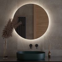 Зеркало Defesto Opti 80x80 с подсветкой 25W-4500К/Без выключателя/Нейтральный белый свет арт-DF 2845 — фото 2, Зеркала в ванную комнату