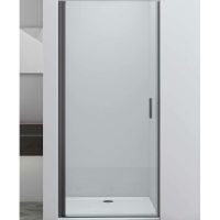 Душевая дверь Vincea Alpha 60 профиль Вороненая сталь стекло прозрачное арт-VDP-3AL600CLGM — фото 2, Распашные душевые двери