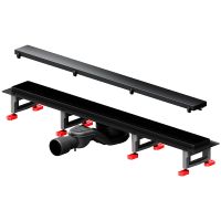 Душевой лоток AM.PM MasterFlow 70 с Черной матовой решеткой / под плитку Tile арт-W01SC-U11-070-04BM — фото 4, Душевые лотки