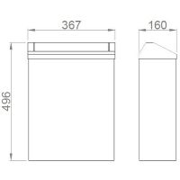 Ведро для мусора Nofer Матовая нержавеющая сталь арт-14079.S — фото 2, Мусорные ведра