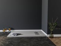 Душевой поддон из искусственного камня Aquanet Delight 160x80 Серый арт-258886 — фото 5, Душевые поддоны из искусственного камня