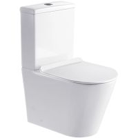 Унитаз компакт Esbano Alagon-C Белый с бачком и сиденьем Микролифт арт-ESUNALAGCW — фото 1, Напольные унитазы