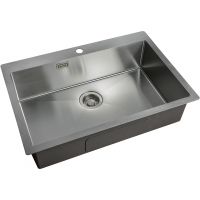 Кухонная мойка ZorG Light Нержавеющая сталь арт-ZL R 750510 — фото 1, Кухонные мойки