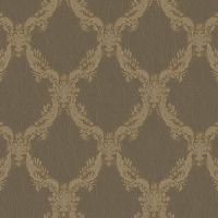 Обои Roberto Borzagi Queen I Винил на флизелине (1,06*10,05) Коричневый, Вензель арт-90102-6 — фото 1, Обои для стен