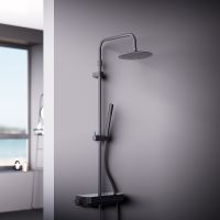 Товар: Душевая система Damixa Scandinavian Pure Черная матовая арт-936780300 - фото 2 Душевая система Damixa Scandinavian Pure Черная матовая арт-936780300 — фото 2, Душевые стойки