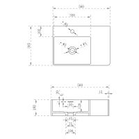 Товар: Раковина Abber Stein 56 L Белая матовая арт-AS2644 L - фото 5 Раковина Abber Stein 56 L Белая матовая арт-AS2644 L — фото 5, Раковины накладные