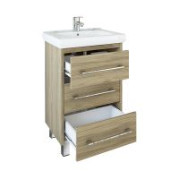 Тумба под раковину Sanflor Ларго 60 Швейцарский вяз арт-С0002106 — фото 2, Тумбы под раковину