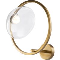 Настенный светильник Maytoni Modern Lunare Прозрачный Латунь арт-MOD327WL-L5BS3K1 — фото 1, Бра
