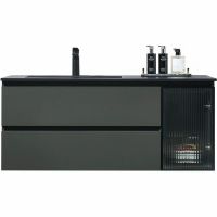 Тумба с раковиной Orans BC-2055-1000L 100 подвесная Темно-серая арт-2055100L — фото 12, Тумбы с раковиной