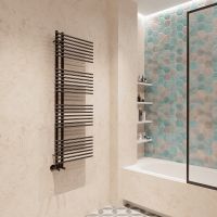 Водяной полотенцесушитель Terminus Астра П20 70х1000 Хром, нижнее подключение, G 1/2" ВР, с комплектом вентилей арт-4670078530493 — фото 4, Водяные полотенцесушители