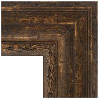 Зеркало Evoform Exclusive 92х62 с фацетом в багетной раме - Состаренное дерево с орнаментом 120 мм арт-BY 3430 — фото 3, Зеркала в ванную комнату