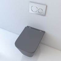 Товар: Унитаз Esbano Gartez подвесной Серый матовый с сиденьем Микролифт арт-ESUPGARTGM - фото 5 Унитаз Esbano Gartez подвесной Серый матовый с сиденьем Микролифт арт-ESUPGARTGM — фото 5, Подвесные унитазы