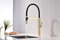 Смеситель для кухни Paulmark Leader Светлое брашированное золото арт-Le214101-SBG — фото 7, Смесители для кухни