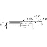 Сифон для душевого поддона Jacob Delafon Flight Neus Черный арт-E9A1364-CP — фото 3, Сифоны для поддонов