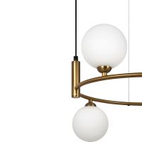 Подвесной светильник Maytoni Modern Ring Белый Латунь арт-MOD013PL-04BS1 — фото 2, Подвесные светильники